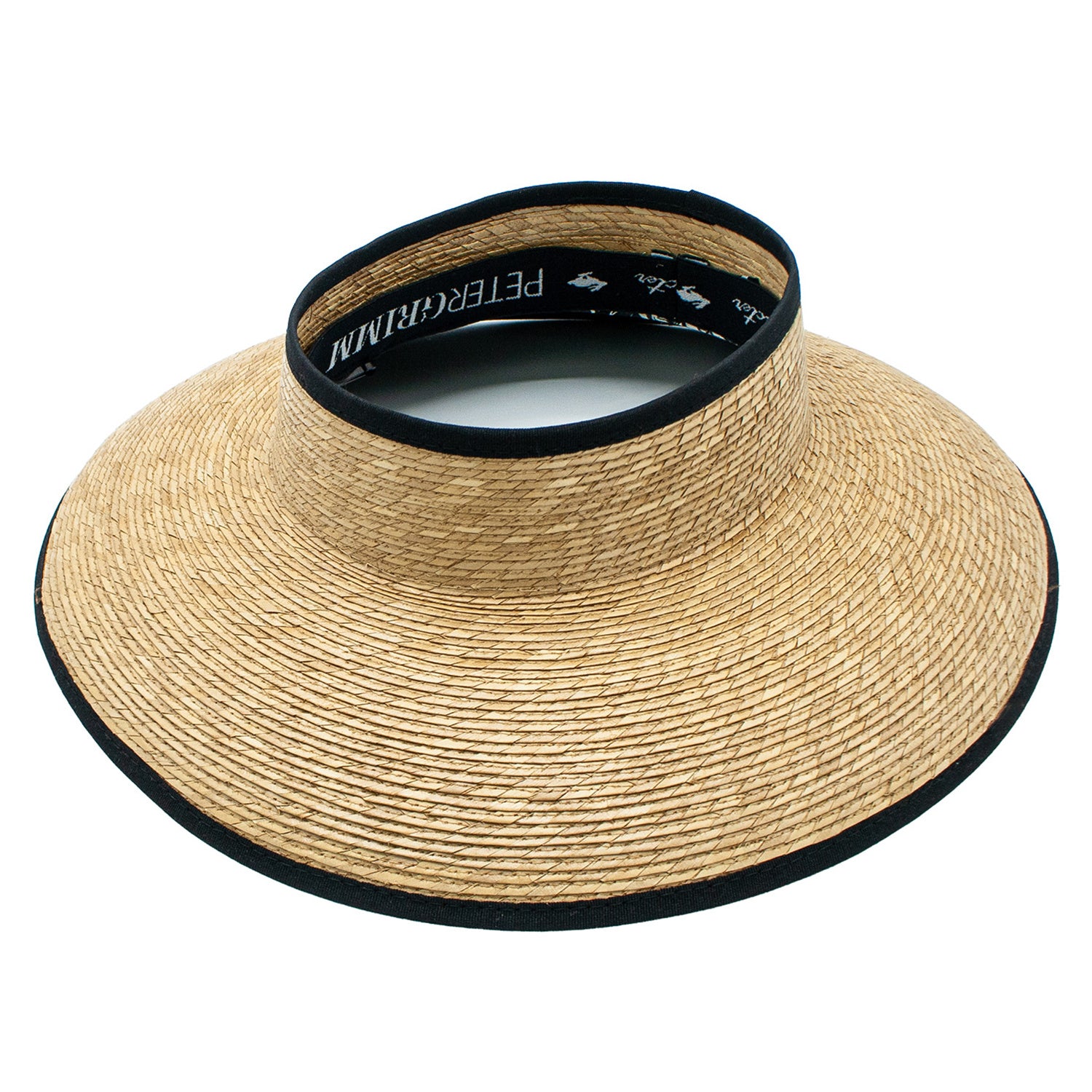 Coco Palms Straw Wrap Around Visor Resort Adjustable Hat Doba Default